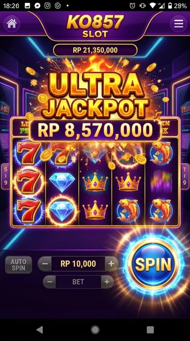 Tampilan antarmuka pengguna ko857 yang sederhana dan efisien.